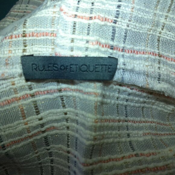 Rules of Etiquette, Plaid Tunic with hoodie and two pockets - Picture 9 of 11